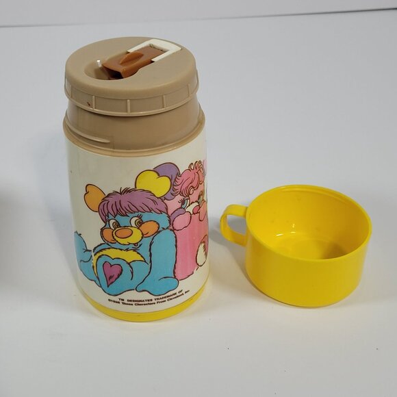 Vintage Aladdin Popples Metal Lunchbox  and Thermos Set 1986 - Picture 11 of 16